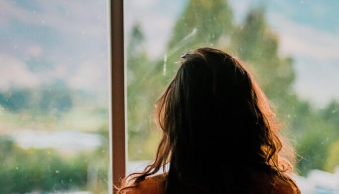 women looking out of window