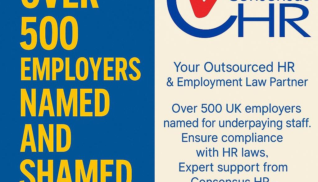 Over 500 Employers Names & Shamed