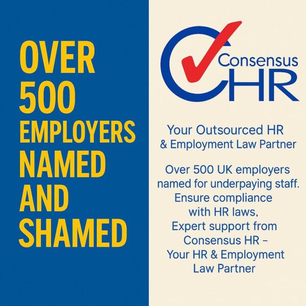 Over 500 Employers Names & Shamed