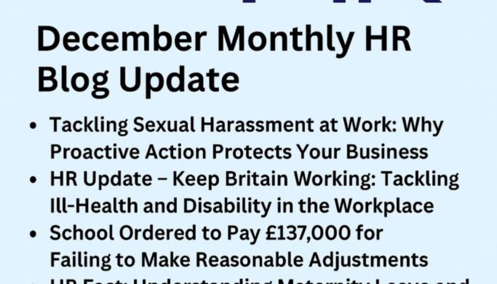December monthly HR Blog Update