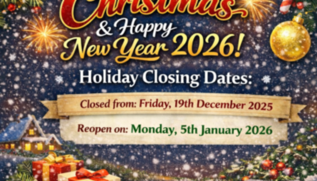 Merry Christmas & a Happy New Year 2026