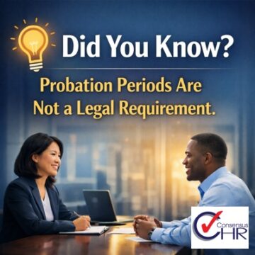 Did You Know - Probation periods not a legal requirement